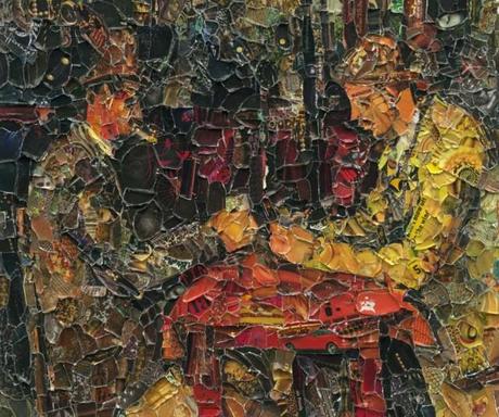 Pinturas famosas recreadas con miles de trozos de revistas - Vik Muniz