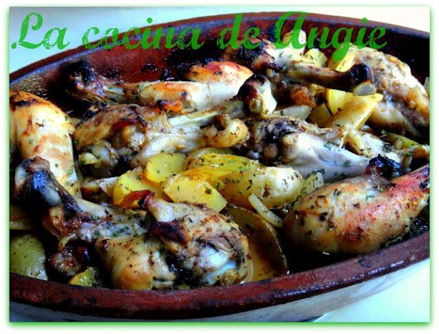 POLLO A LA MIEL CON HIERBAS 