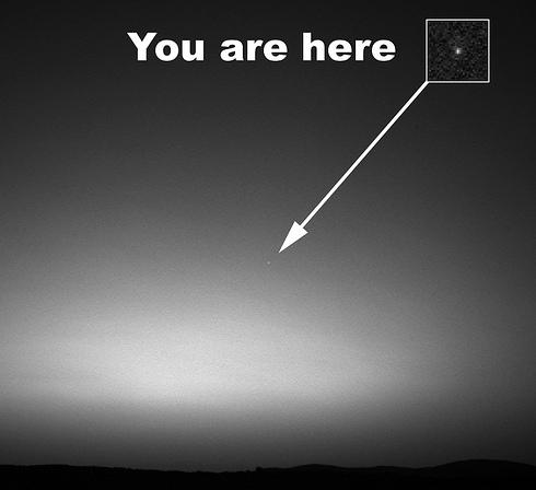 La Tierra desde Marte