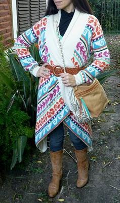 Emponchada y en colores