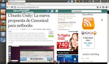 Probando Ubuntu Unity