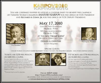 Anatoly Karpov candidato a presidente de la Fide