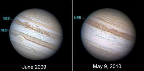 Júpiter ha perdido un cinturón de nubes