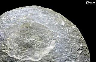 El cráter Herschel de Mimas