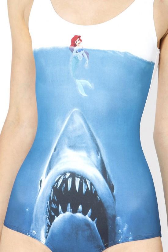 Under the Sea!! - Shark vs Mermaid Swimsuit - BlackMilk
