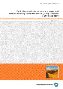 Europa: Contaminación por partículas de fuentes naturales