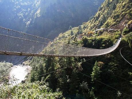 Puente sobre el valle Kali Gandaki (Nepal) 50 puentes del mundo