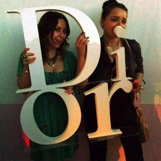 Arantza con Marisa en la fiesta de Dior