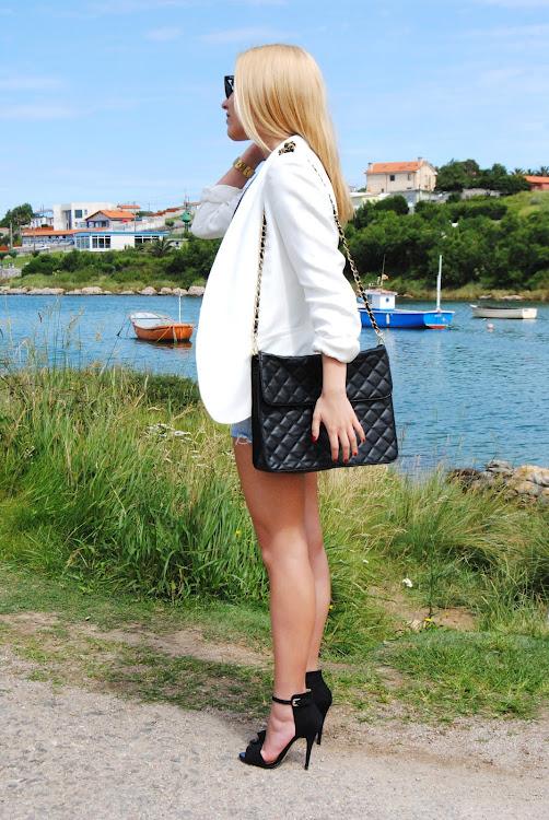 White blazer.