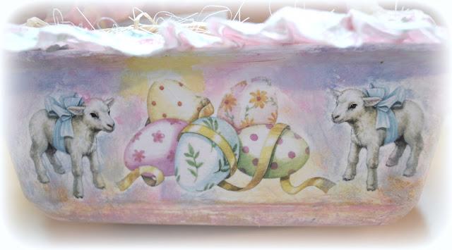 Decoración de caja de cartón de huevos (Convertidas en cestas para recuerdos)