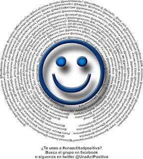 Encontrando #unaactitudpositiva en Facebook y en Twitter