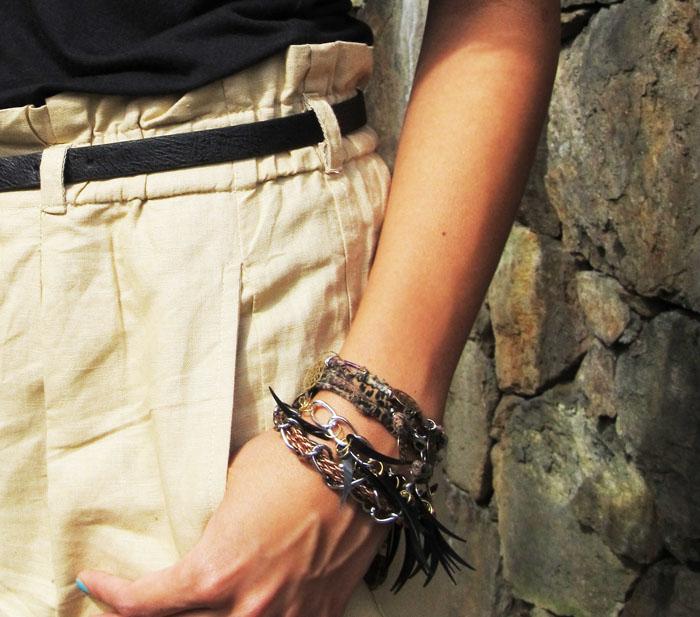 Beige shorts & Jumper