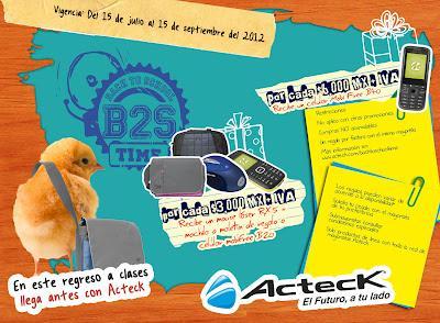 En este regreso a clases llega antes con Acteck