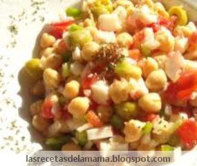 Receta de Ensalada de garbanzos