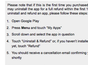 Cómo solicitar reembolso Google Play tras minutos rigor