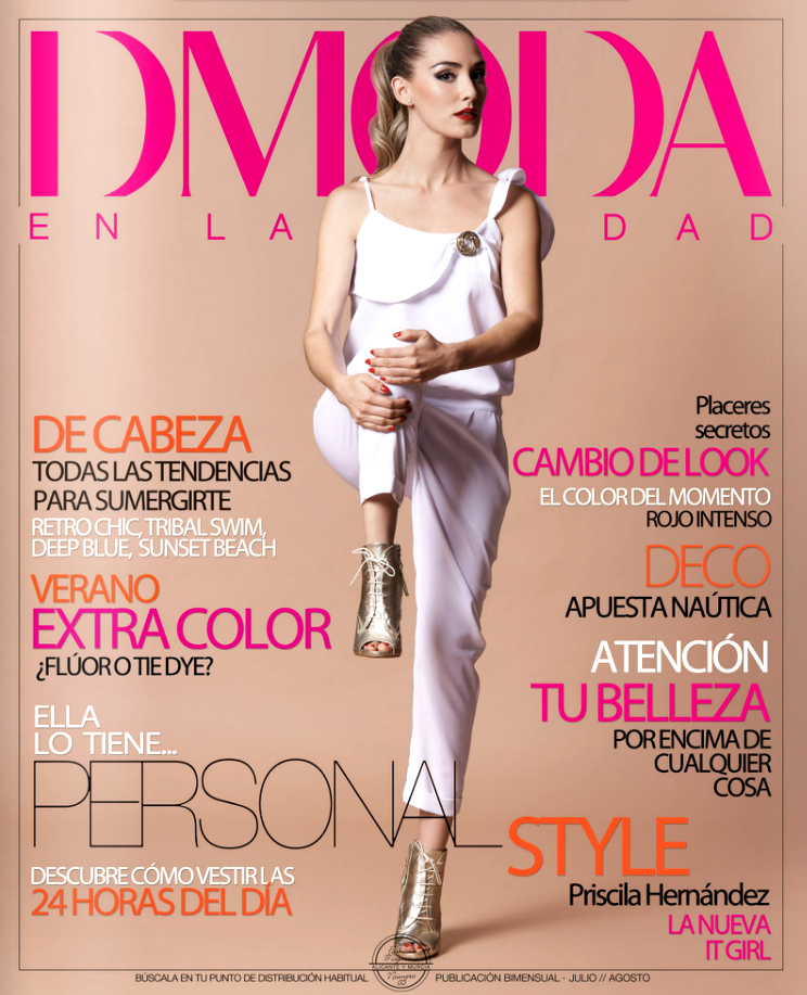 Portada Priscila Hernández Revista DModa