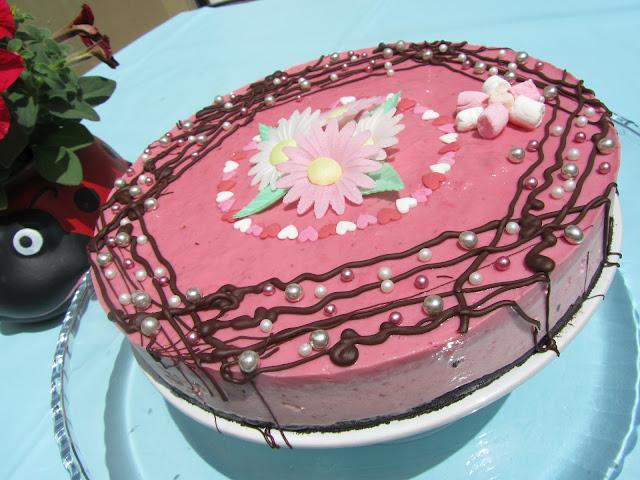 Tarta helada de fresas