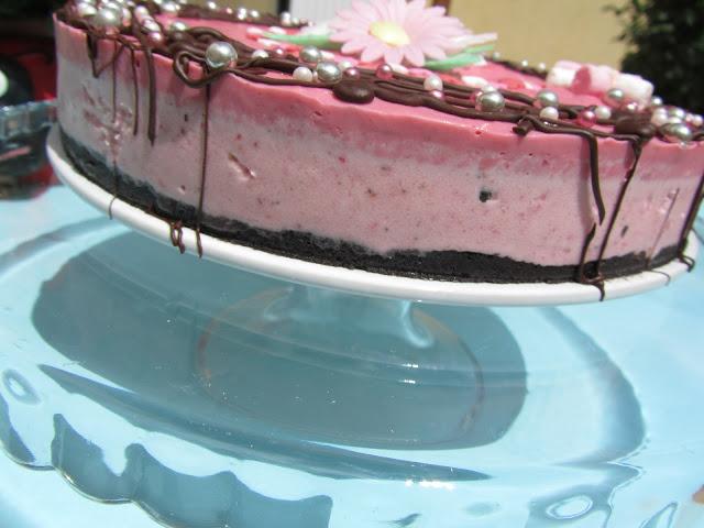 Tarta helada de fresas