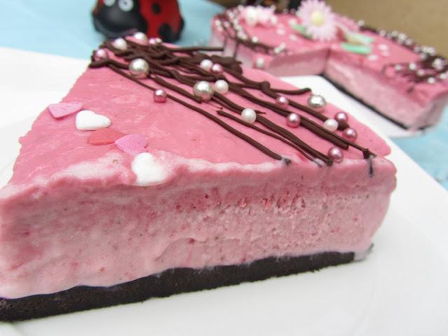 Tarta helada de fresas