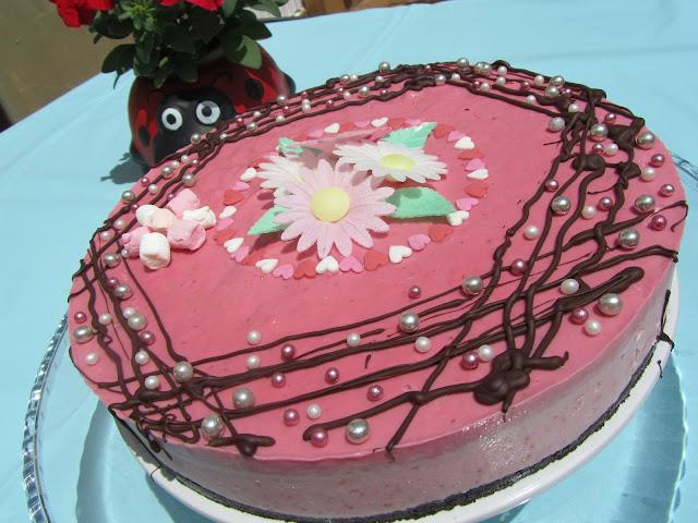 Tarta helada de fresas