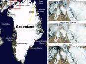 Desprendimiento iceberg Glaciar Petermann: Secuencia imágenes