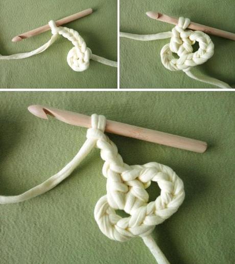 Tutorial DIY para hacer una flor a ganchillo: VUELTA 2 Como hacer flor de 5 pétalos a crochet con trapillo paso a paso