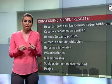 Las consecuencias del rescate español en serio y con humor.