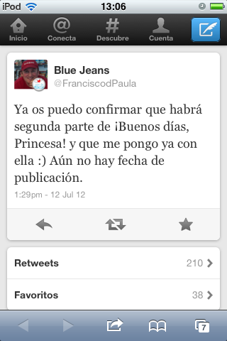 Blue Jeans confirma la segunda parte de ¡Buenos días, Princesa!