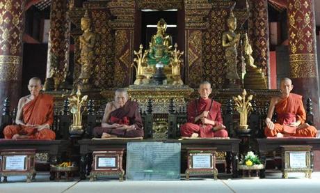 Monjes cera Wat Phra Sing Monjes disecados Wat Phra Sing Wat Phra Singh