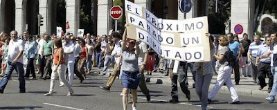 Mineros, policías, funcionarios y parados vuelven a las calles.