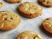 Galletas canela, pistachos chips chocolate blanco