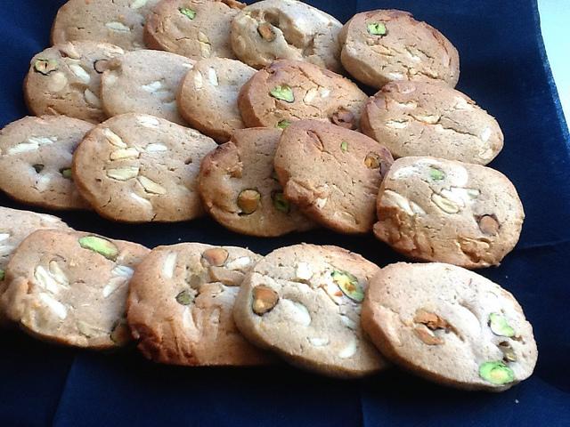 Galletas de Canela, Chips de chocolate blanco y pistachos