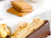Torta galletas, flan chocolate