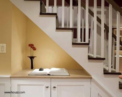 Espacio muerto rediseñado Interiores con espacio adicional.