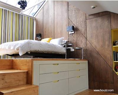 Desarrollo del espacio en altura Interiores con espacio adicional.