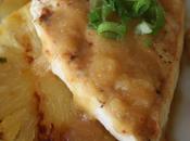 Tofu parrilla salsa piña