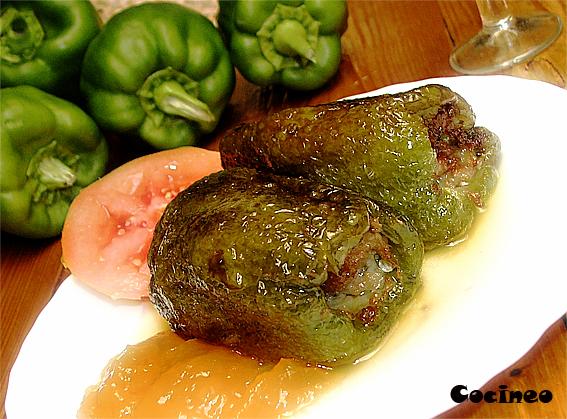 Pimientos rellenos de carne