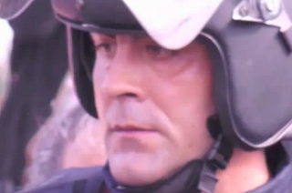 El mosso que cargó contra familias, niños y discapacitados.