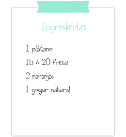 ingredientes necesarios para batido