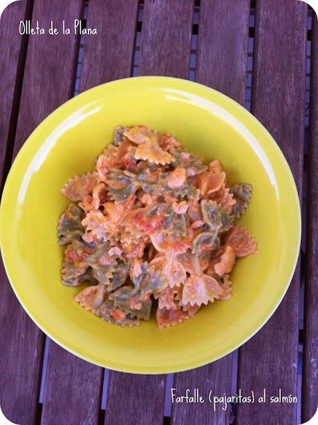 FARFALLE(PAJARITAS) AL SALMÓN