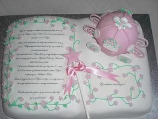 Paso a paso: Tarta libro de princesa y calabaza rosa