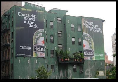 Heineken, una cerveza que se anuncia a lo grande.