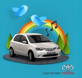 Nuevo Toyota Etios: Por un tuit una golosina.