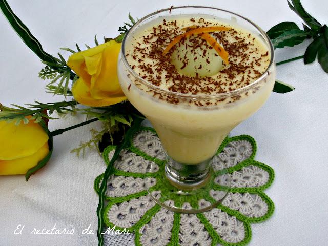 MOUSSE DE MELÓN CON NARANJA