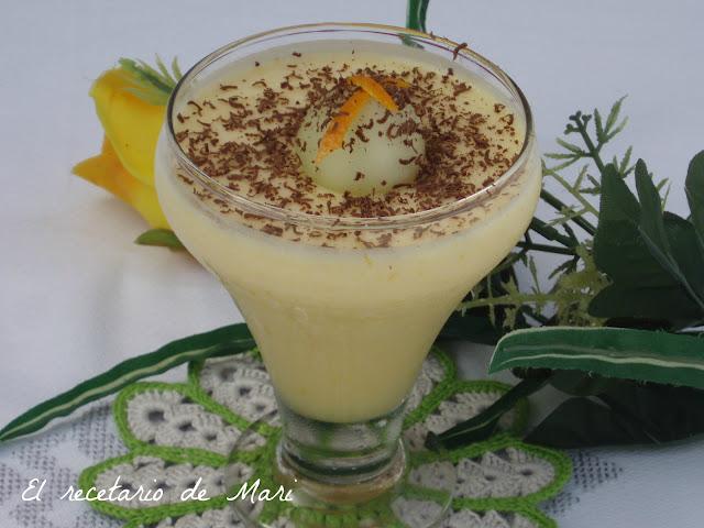 MOUSSE DE MELÓN CON NARANJA