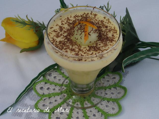 MOUSSE DE MELÓN CON NARANJA