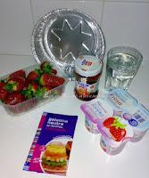 Tarta de yogurt de fresa con fresas 0%