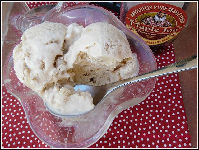 Helado de Dulce de Arce ( heladera)