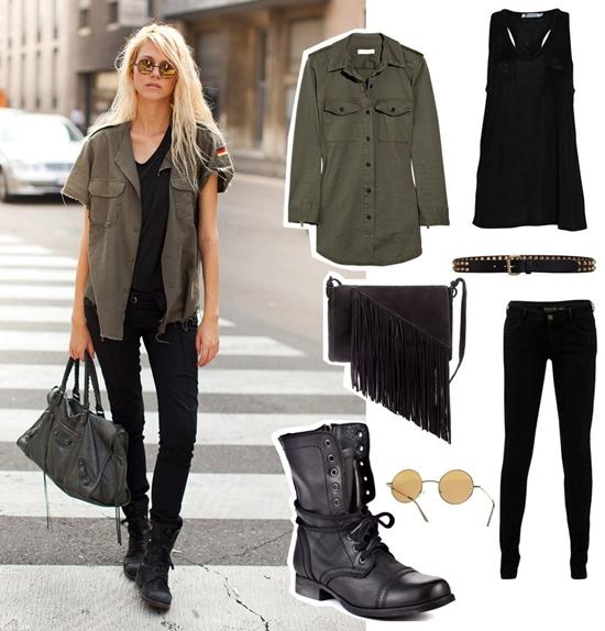 Marchando un, dos, tres, Military Chic