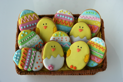 Galletas decoradas de Pascua